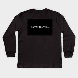 Team Free Will Kids Long Sleeve T-Shirt